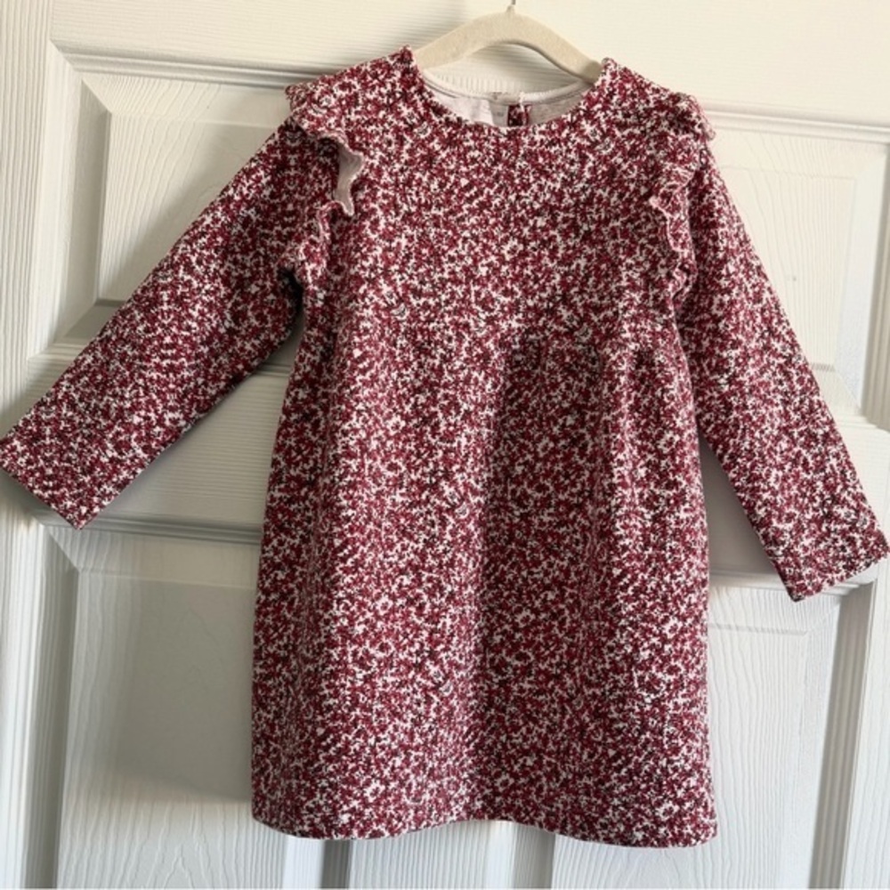 Zara Red Floral Kids Dress
